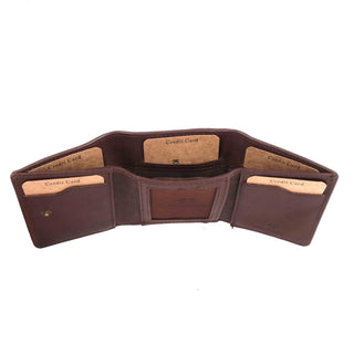 Aires - The Tri-Fold Wallet - Dark Brown