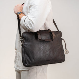 Maddox - The Laptop Bag -Dark Brown