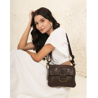 Asta - The Shoulder Handbag -Dark Brown